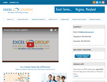 Tablet Screenshot of excelcourier.com